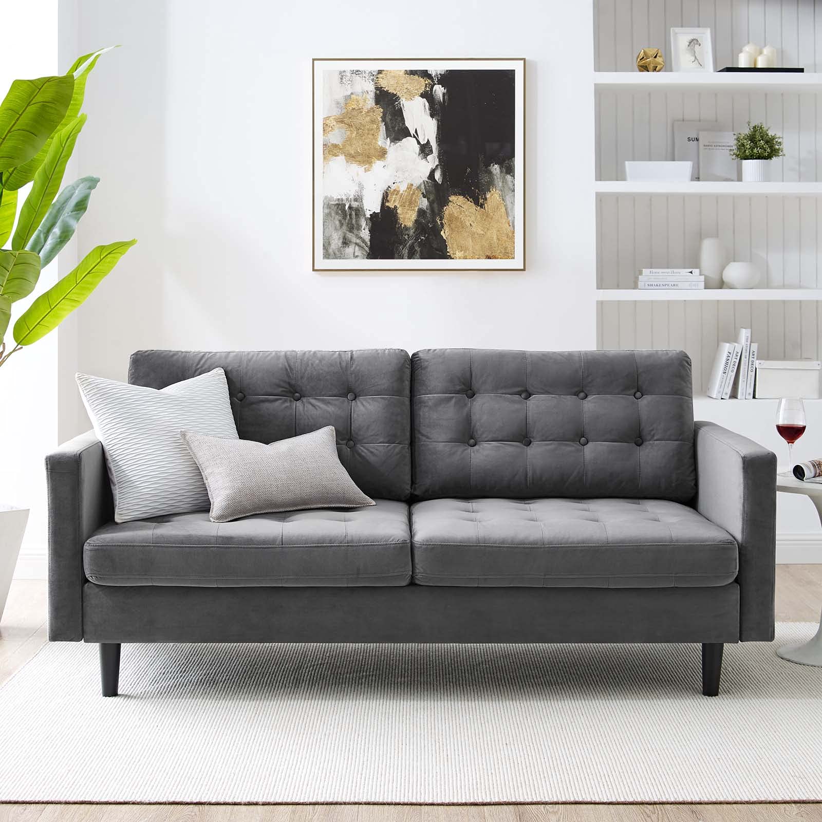 Modway Exalt Sofas, Gray