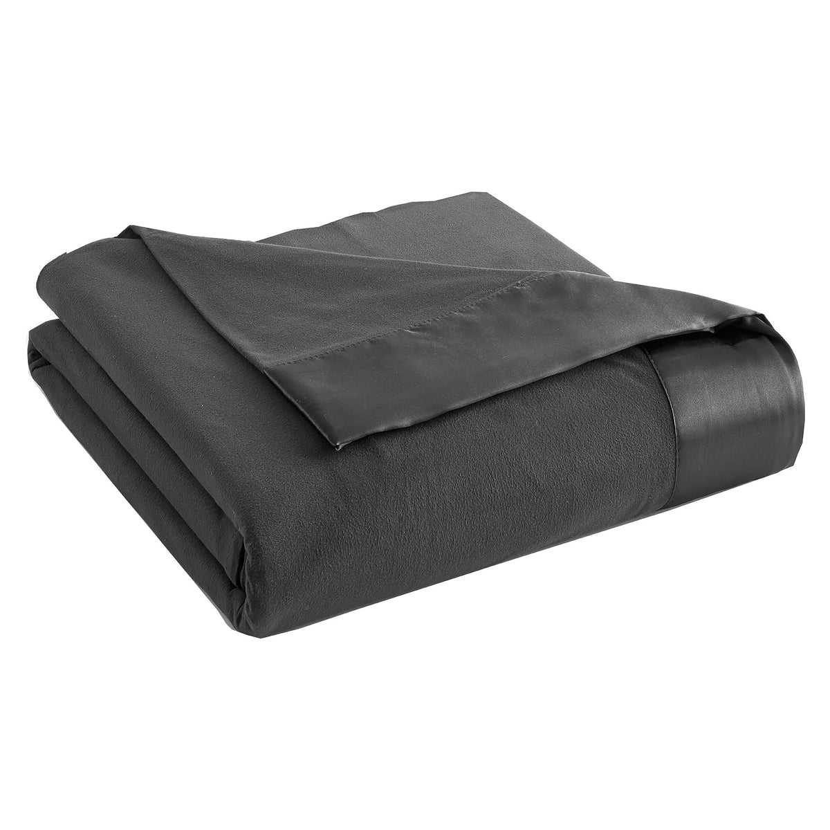 Thermee Micro Flannel King-Size All Seasons Lightweight Sheet Blanket, Machine Wash & Dry, No Pilling, Coal Grey