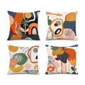 Jartinle Abstract Art Colorful Mid Century Modern Throw Pillow Covers 20X20 Fall Boho Floral Geometric Minimalist Pillow Covers