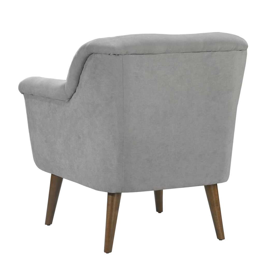Lilola Home Shelby Steel Gray Woven Fabric Oversized Armchair
