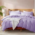 Nestl Lavender Duvet Cover King Size - Soft Double Brushed King Duvet Cover Set, 3 Piece, With Button Closure, 1 Duvet Cover 104