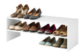 Whitmor Stackable 28 Extra Wide 2-Shelf Storage Organizer, Stackable Wood Combination Shoe Organizer Racks Shelves for Closets, 