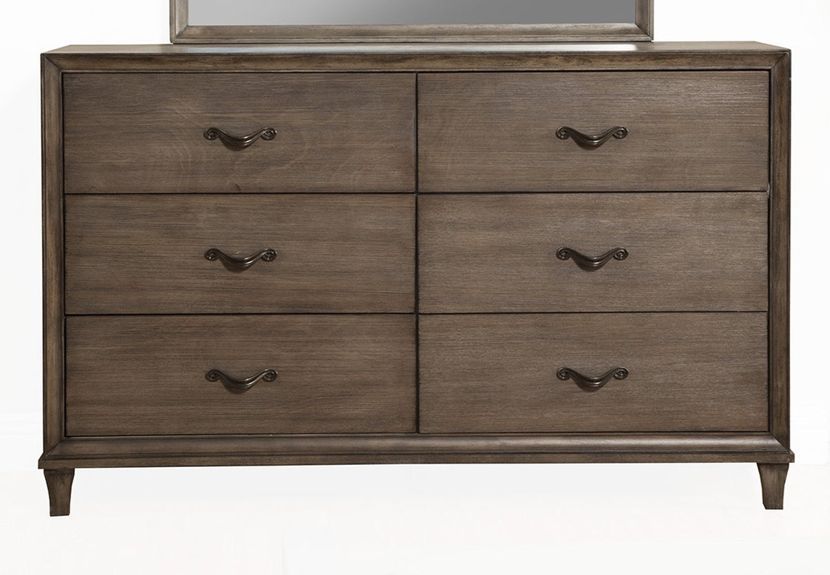 Alpine Furniture Charleston 6 Drawer Dressesr