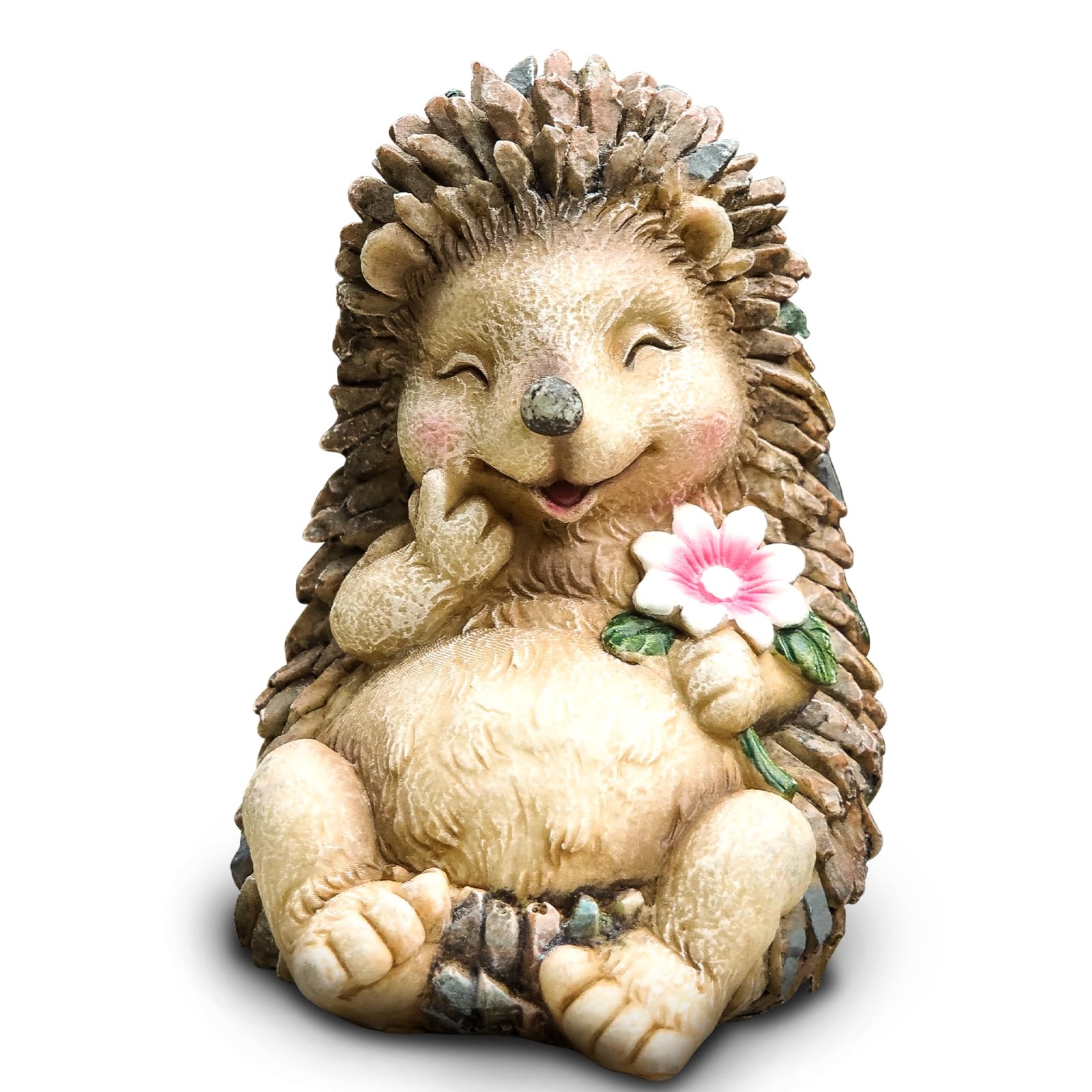 Kunkeinson Hedgehog Figurine Statue, Indoor Outdoor Decors, Art Decoration In Home Patio Lawn Yard Garden Bedroom Living Room, C