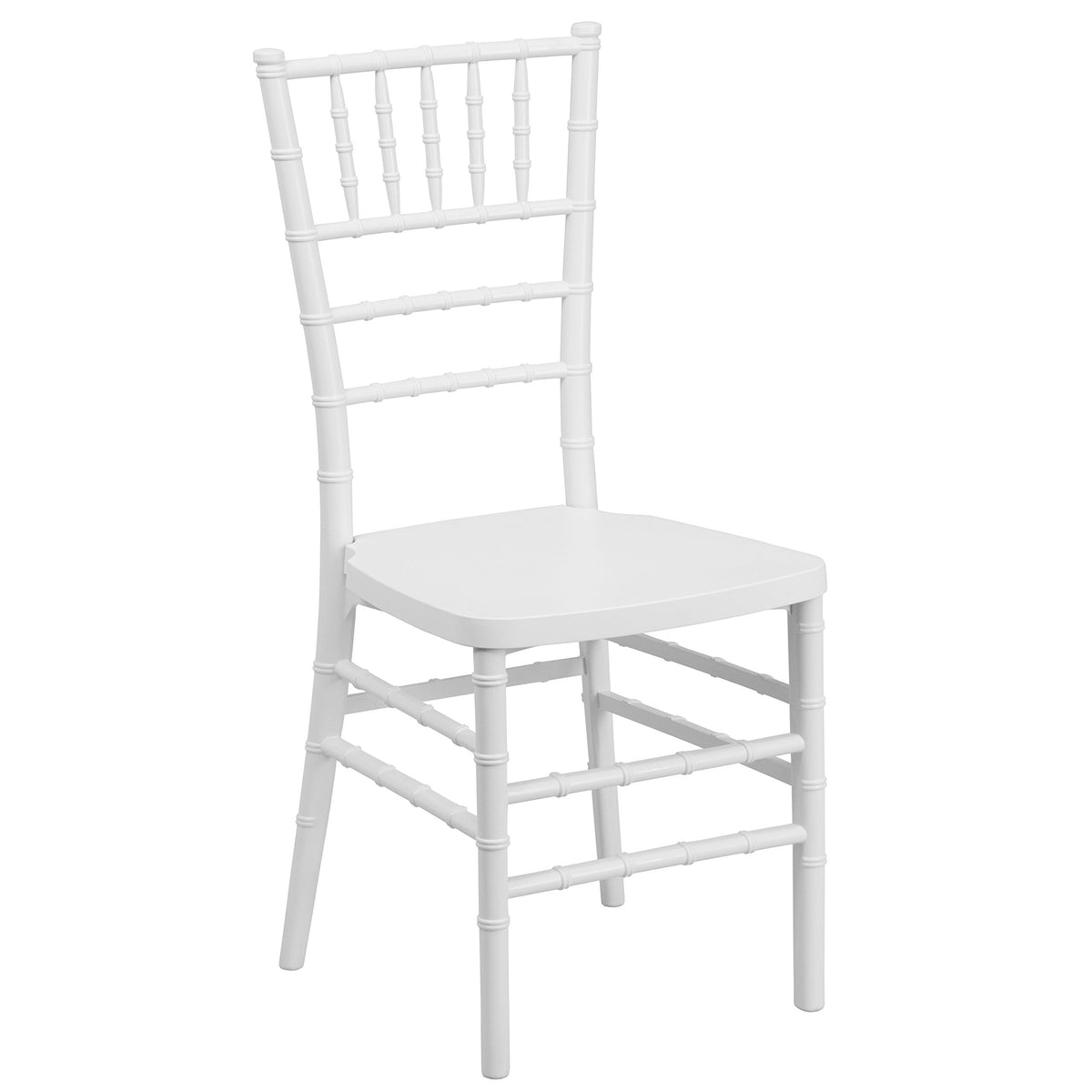 Flash Furniture HERCULES PREMIUM Series Matte White Resin Stacking Chiavari Chair