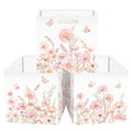 Clastyle 11.8 Flower Storage Basket Set of 3 for Kid Girl Toy Clothes Bin