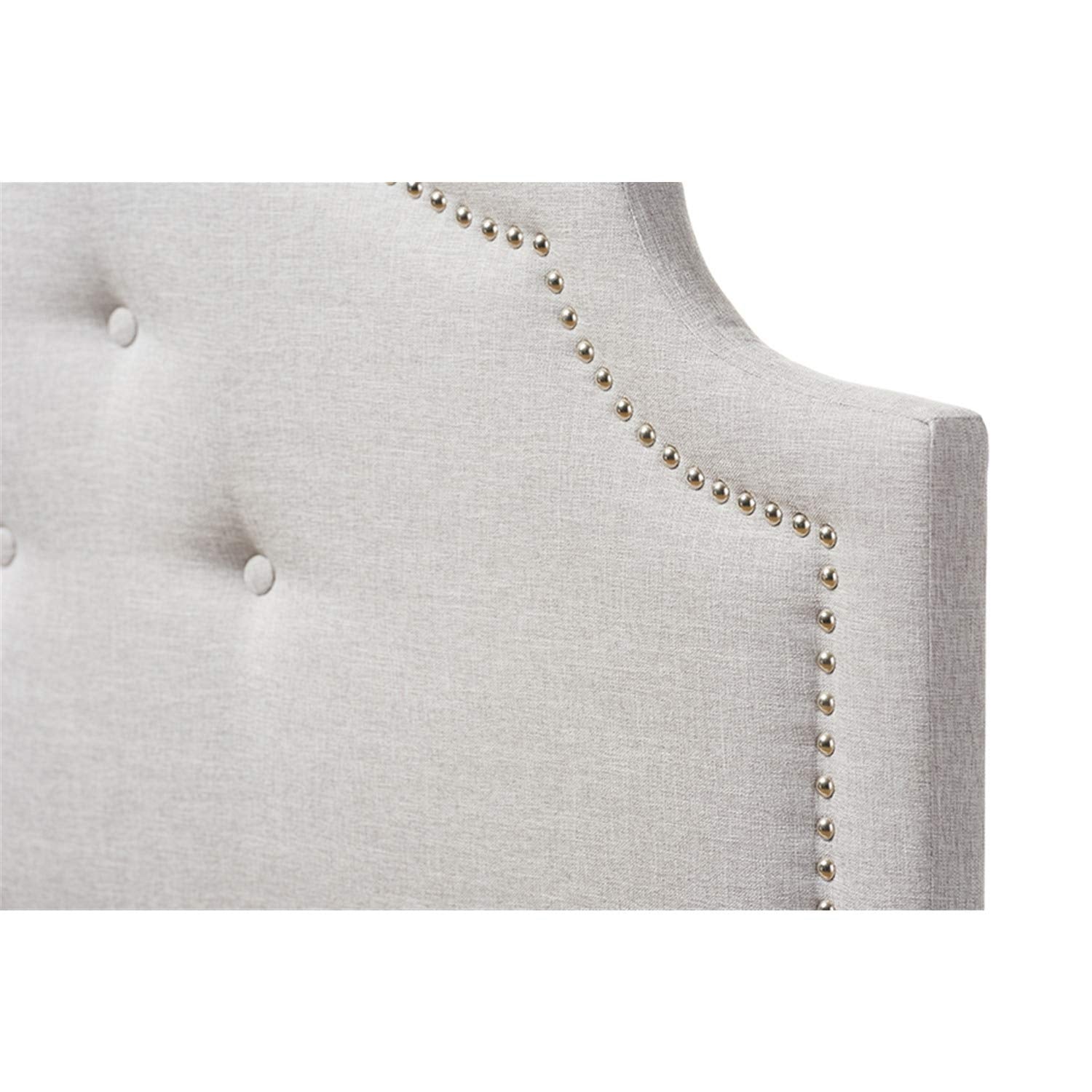Baxton Studio Cora Modern Upholstered Headboard Beige/Queen