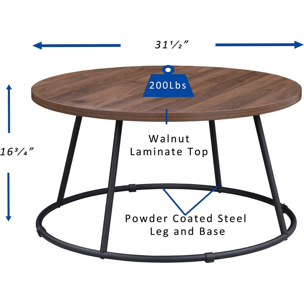 Lorell, LLR16259, Round Coffee Table, 1 Each