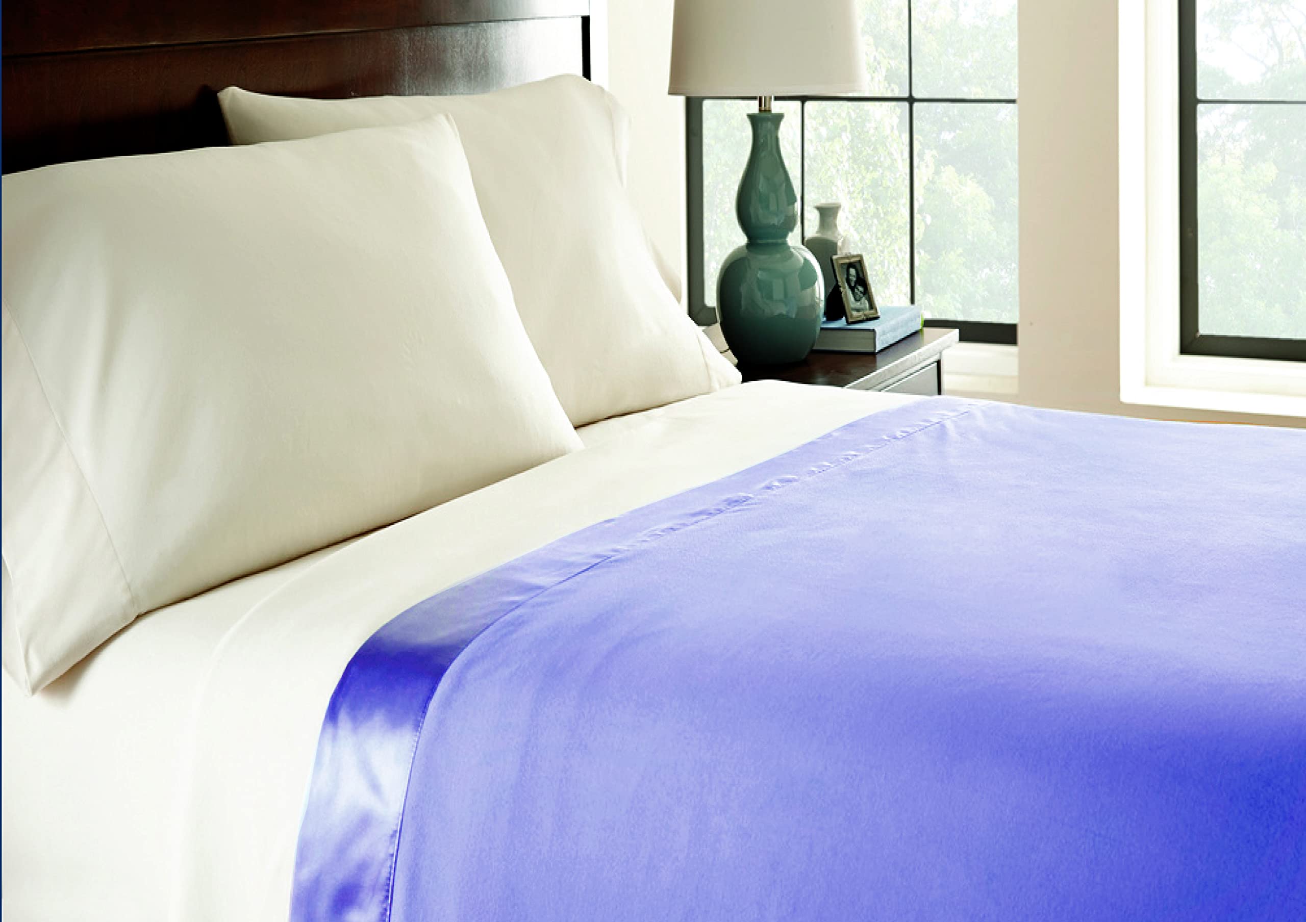 Thermee Micro Flannel King Sheet Blanket Lilac 90"x108" Lightweight All Seasons