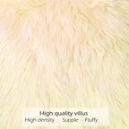 Ligicky Set Of 2 Decorative Lumbar Pillow Covers Soft Light Yellow Fluffy Throw Pillow Cover Luxury Series Rectangle Plush Pillo