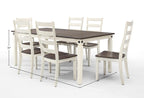 Intercon Glenwood Dining Table Rubbed White Charcoal