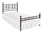 Biscaynebay Wrap Around Bed Skirts With Split Corners For King Beds 15' Drop, White Elastic Dust Ruffles Easy Fit Wrinkle & Fade Resistant Silky Luxurious Fabric Solid Machine Washable