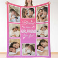 Gifts For Girlfriend Anniversary Christmas Custom Blankets With Photos For Girlfriend Personalized Picture Blanket Customized Bl