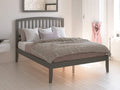 AFI, Richmond Queen Platform Bed with Attachable USB Charger, Grey