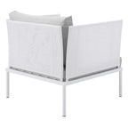 Modway EEI-4955-WHI-GRY Harmony Outdoor Patio Aluminum Armchair, White Gray