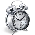 Peakeep Loud Alarm Clock for Heavy Sleepers Adults, Metal 4 Inches Twin Bell Battery Operated Alarm Clocks for Bedrooms Decorati