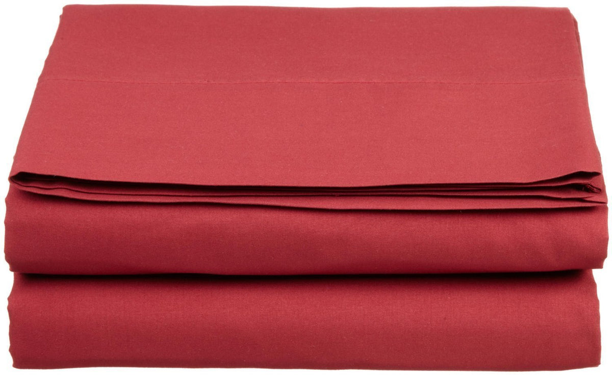 Luxury Fitted Sheet On Amazon Elegant Comfort Wrinkle-Free 1500 Thread Count Egyptian Quality 1-Piece Fitted Sheet, King Size, Burgundy