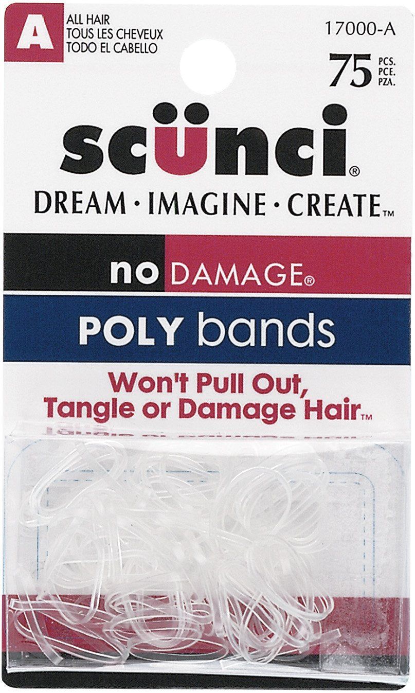 Scunci 1700003A048 Mini Poly Bands 75 Count