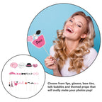 Paris Photo Props Paris Party Photo Booth Props Kit Paris Themed Decoration French Photo Booth Props, Eiffel Tower, Oh La La Par