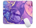 Purple Gold Marble Mouse Pad, Gaming Mouse Mat With Custom Design, Square Waterproof Mouse Pad Non-Slip Rubber Base Mousepads Fo