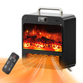 Electric Fireplace Heater,1500W Portable Electric Space Heater with Realistic 3D Flame,Touch&Remote Control,PTC Fast Heating,3 H