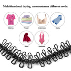 Hawatour Travel Clothesline, Portable Retractable Clothesline With 12Pcs Clothespins For Indoor Laundry Drying, Outdoor Camping