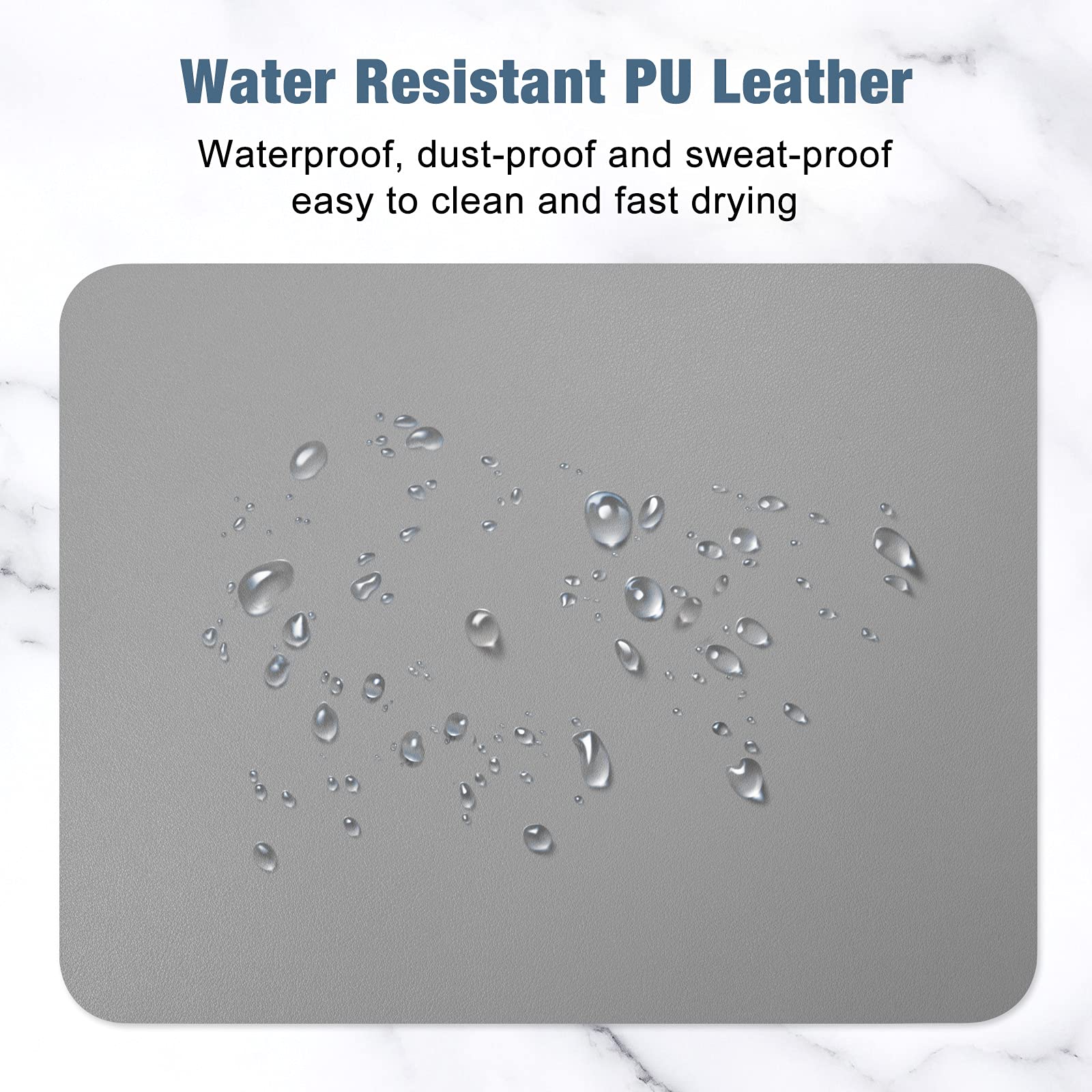 Hsurbtra Mouse Pad, Premium-Textured Square Mousepad 10.2 X 8.3 Inch, Stitched Edge Anti-Slip Waterproof Rubber Pretty Cute Comp