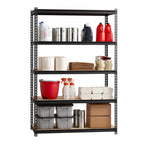Lorell 2,300 lb Capacity Riveted Steel Shelving