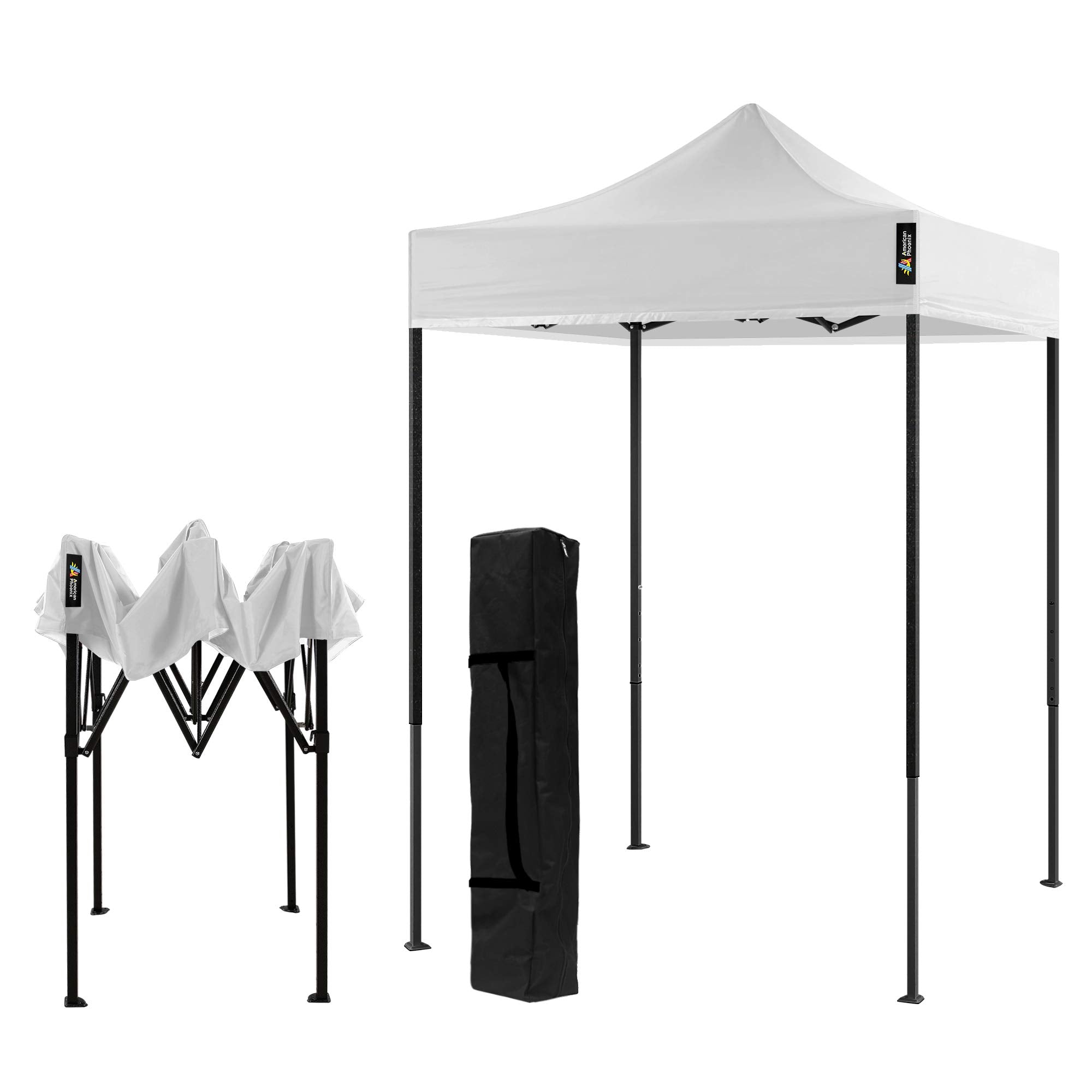 American Phoenix Canopy Tent 5X5 Pop Up Portable Tent Commercial Outdoor Beach Instant Sun Shelter (White)