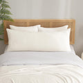 Phf Ultra Soft Waffle Weave Body Pillowcase 20' X 54', No Insert, Breathable & Skin-Friendly Body Pillow Sham With Zipper, Decorative Waffle Weave Body Pillow Cover, Coconut White