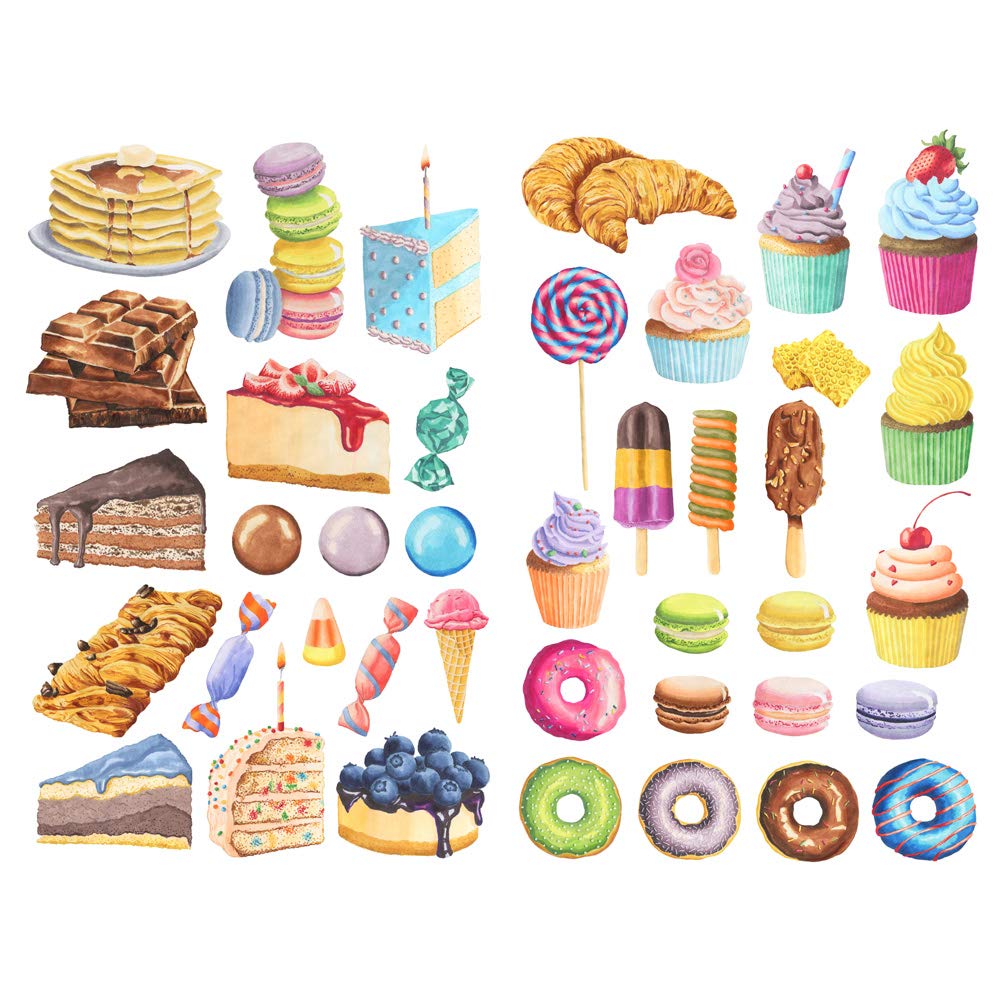 Seasonstorm Sweet Snack Food Diy Aesthetic Diary Travel Journal Paper Stickers Scrapbooking Stationery School Office Art Supplie