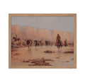 Poster Master Vintage Cowboy Poster - Rio Grande Crossing Print - Wild West Art - Western Art - Horse Riding Art - Gift for Men 