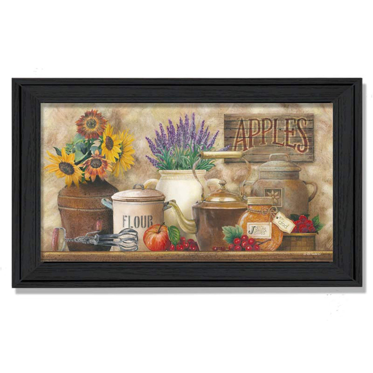 Antique Kitchen 3 Black Framed Print Wall Art