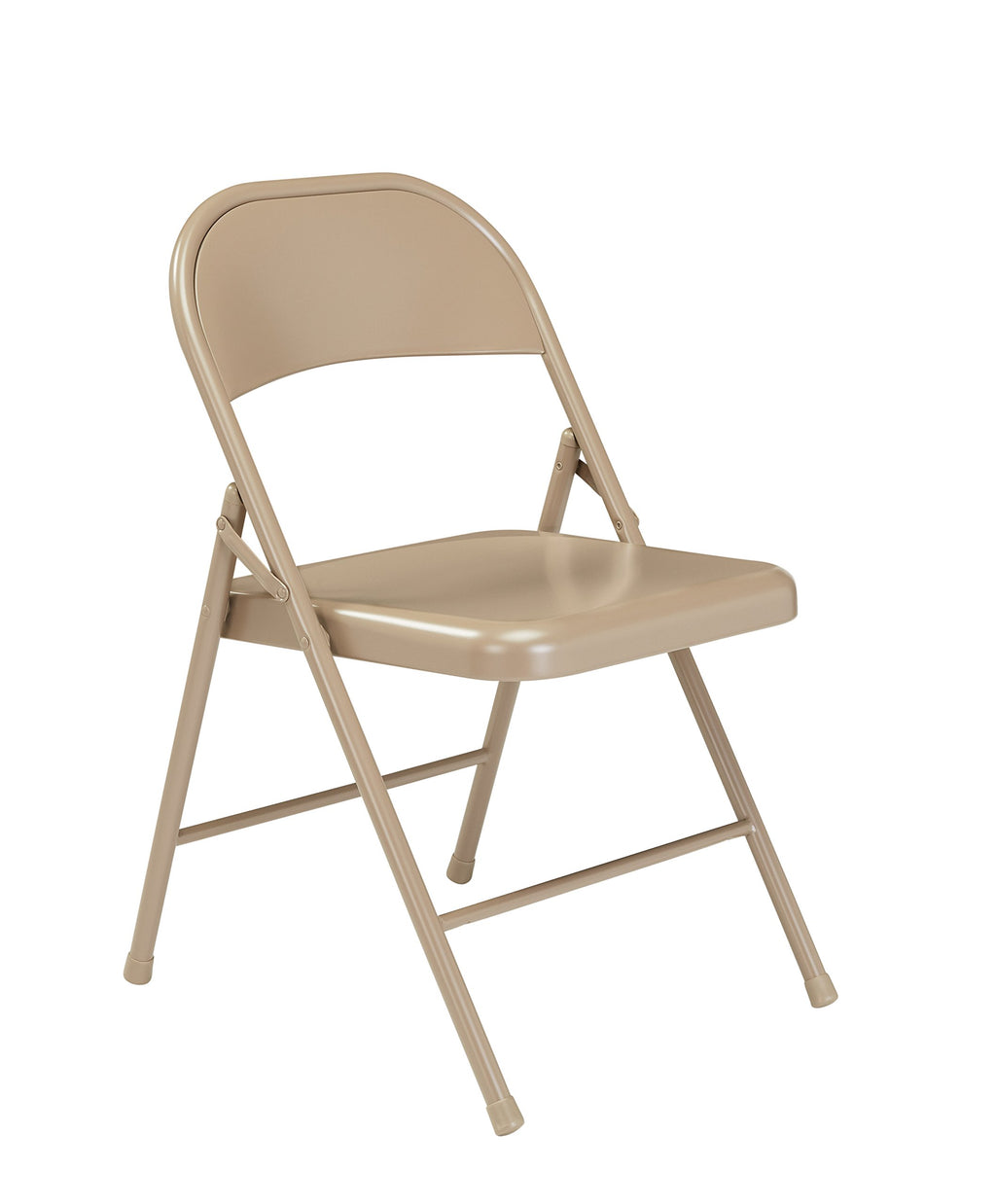 Steel Portable Folding Chairs by National Public Seating – 900 Series Premium Heavy-Duty Foldable Chairs for Indoor & Outdoor, Set of 4 – Comfortable, Durable, Institutional-Grade, Beige