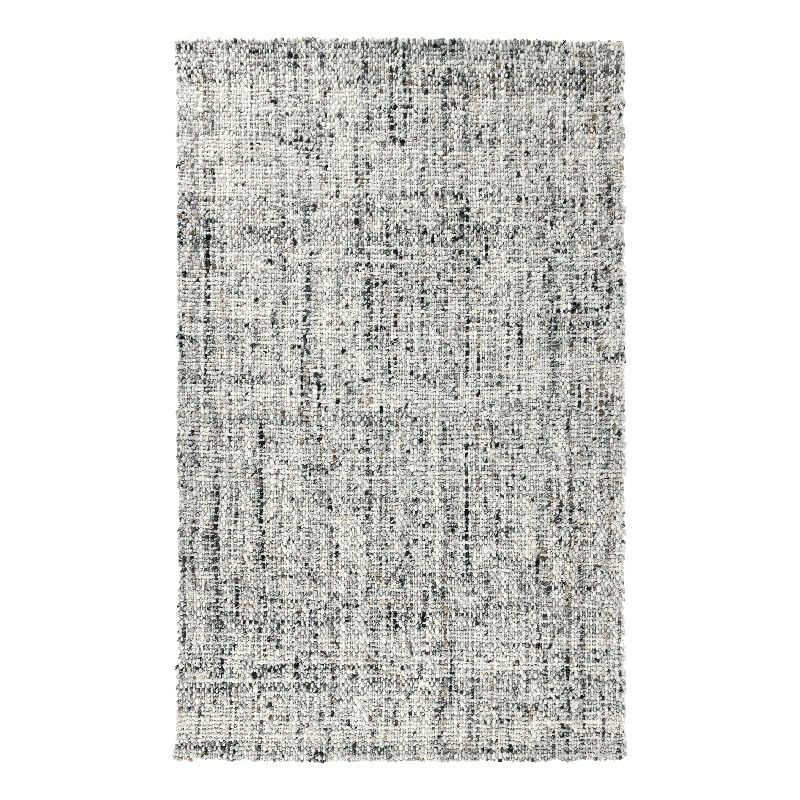 Kosas Home Lynwood 96 x 120 Heathered Wool Area Rug in Gray/Ivory