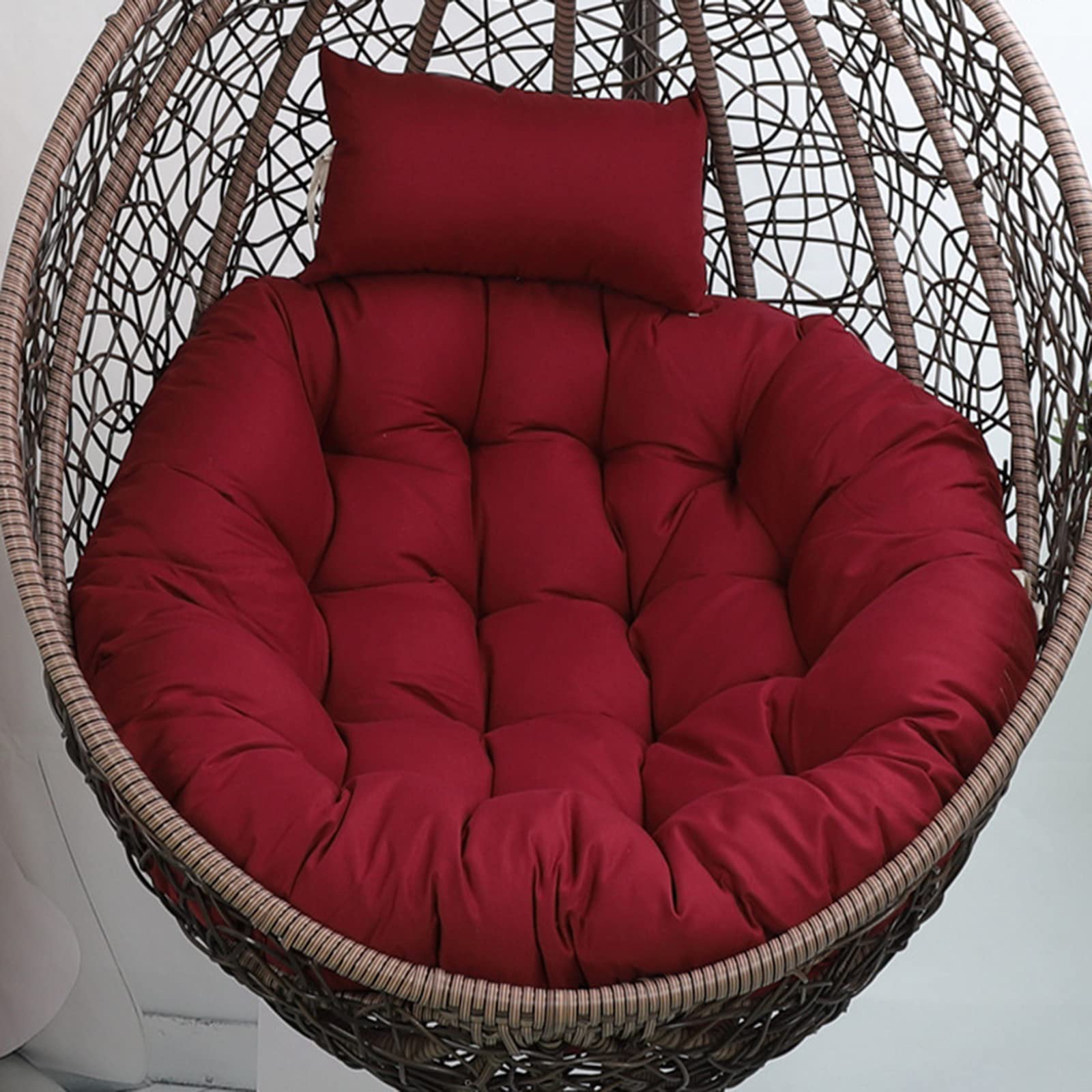Eoieov Outdoor Egg Chair Cushion Replacement Waterproof Egg Swing Chair Cushions 45 * 45Inches Hanging Chair Pads,Round Egg Swin