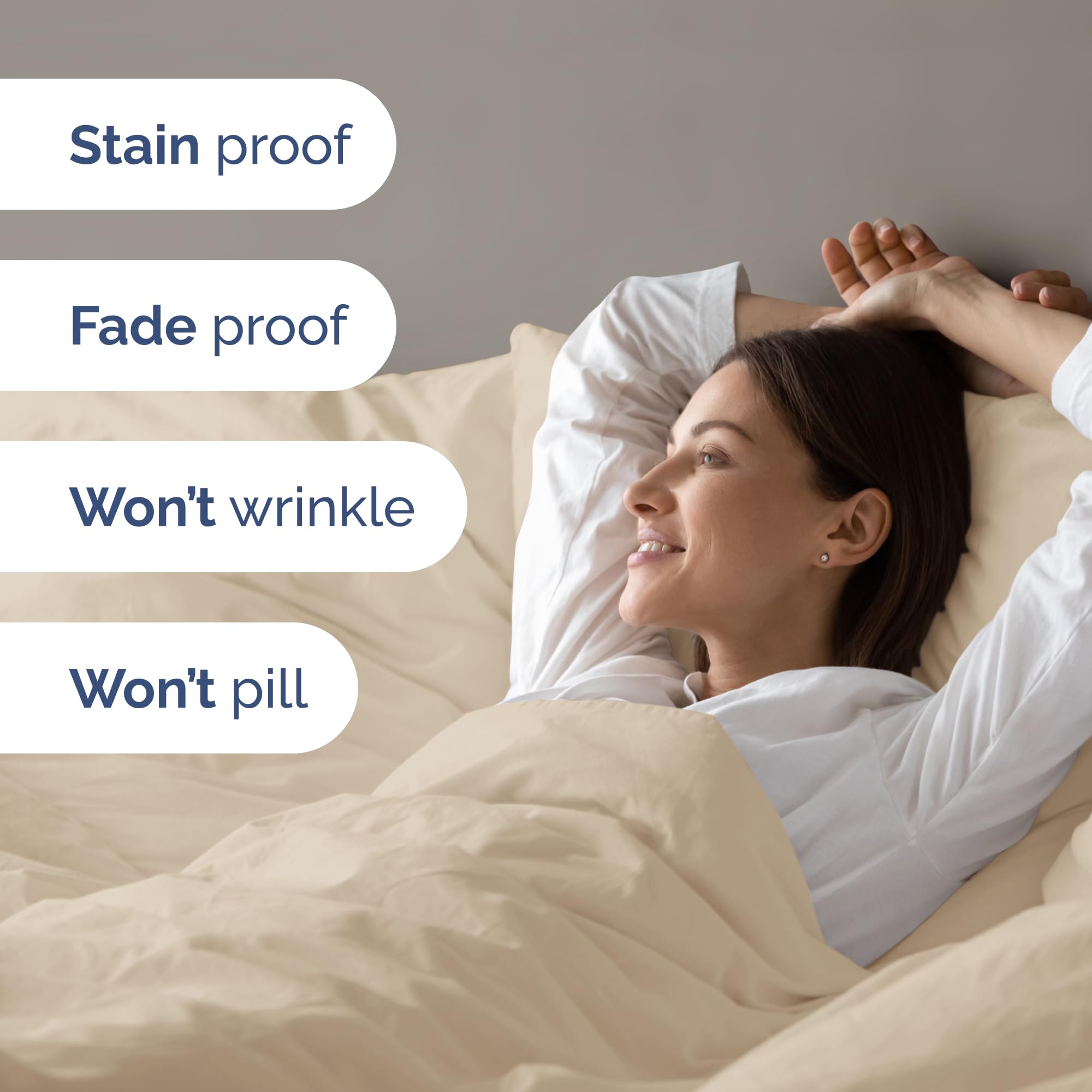 Duvet Cover Twin Size Set - Extra Soft Twin/Twin Xl Size Duvet Cover - 68' X 90' Twin Duvet Cover W/ 1 Pillow Sham - Easy Care & Fade Free - Hotel Luxury Duvet Cover W/ Zipper Closures & Ties (Wheat)