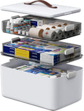 LEGUO Medicine Organizer Box, 3Tier