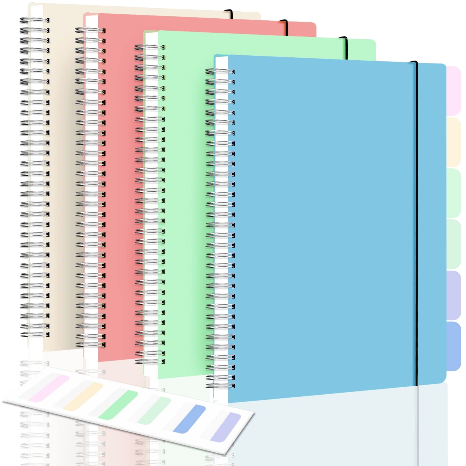 Spiral Notebook, College Ruled Notebook Journal, 8.5 ' X 11 ' Lined Paper Journal Notebook Pack, A4 Large Subject Notebook For