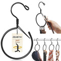Supforce 2 Pack Belt Hanger, 360 Swivel Belt Organizer for Closet, Black