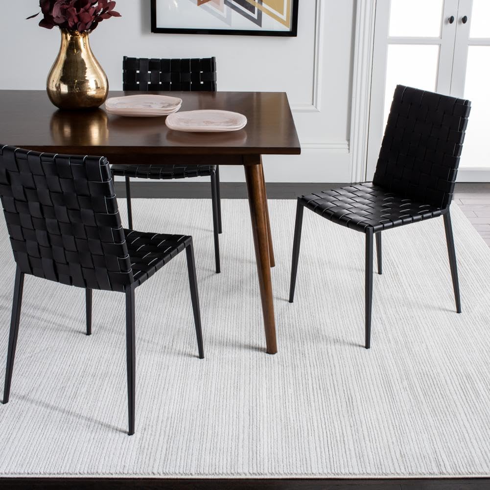 SAFAVIEH Vision Collection Square Rug - 10 Square, Ivory Grey, Contemporary Design, Stain Resistant, Ideal for High Traffic Are