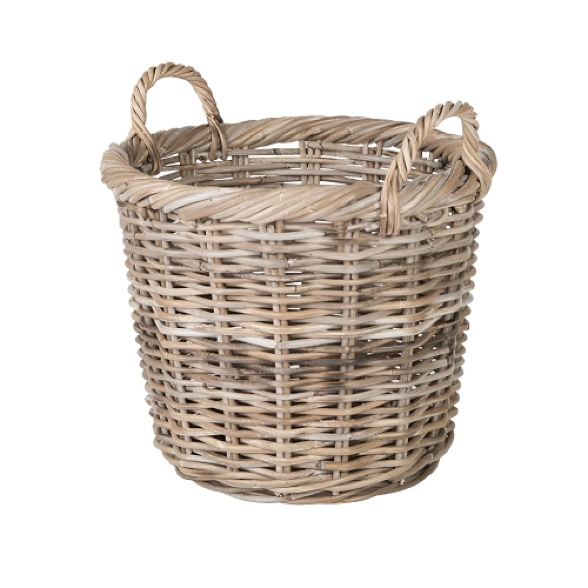 Kouboo Rattan Round Basket & Planter, Handmade, Storage Basket, Planter Basket, Mudroom, Kids Room, Nursery, Home Essentials, Bo