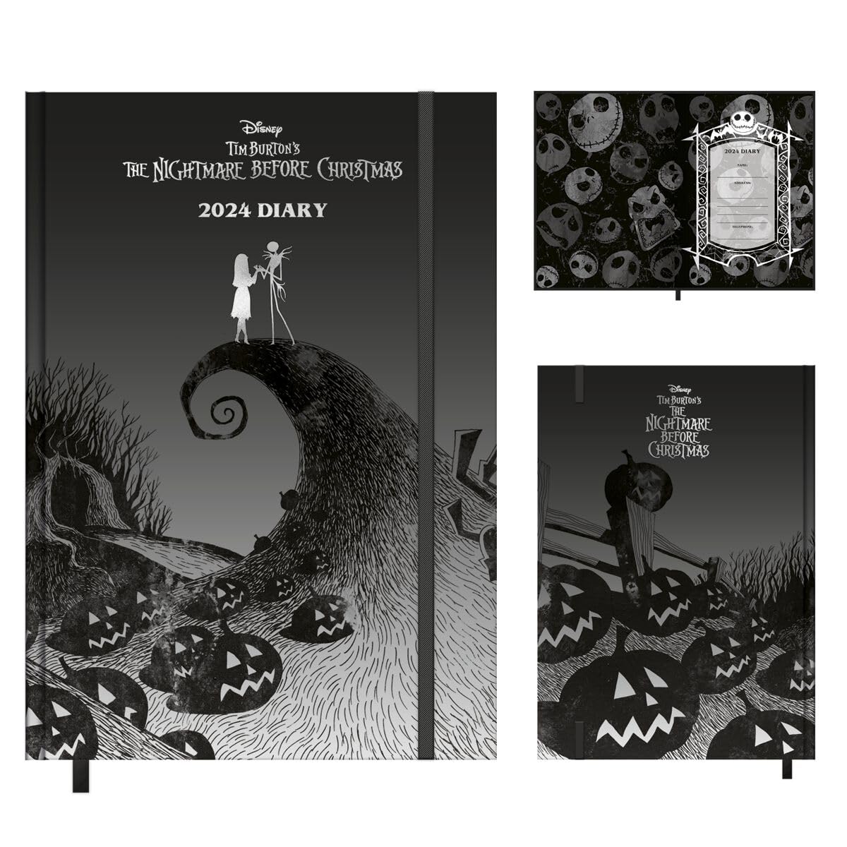 Disney The Nightmare Before Christmas 2024 Diary, A5 Diary With Hard Cover, Day To Page, Nightmare Before Christmas Gifts For Wo
