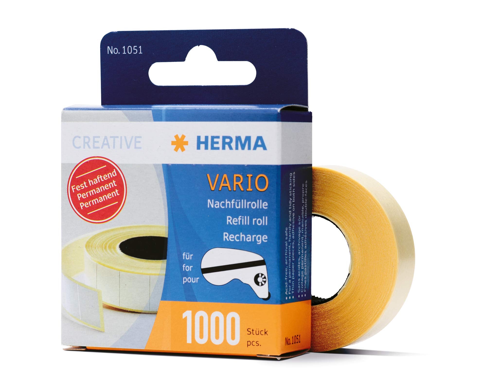 Herma Vario Refill Pack Permanent 1000 Paper Stickers (1051)