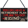 Meijiafei MOTORCYCLE Sign Man Cave Hanging Plaque Gifts For Dad Grandad Brother Gifts For Men Retirement Keepsake 10' X 5'