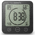 KADAMS Digital Bathroom Shower Kitchen Wall Clock Timer with Alarm, Waterproof for Water Spray, Touch Screen Timer, Temperature 