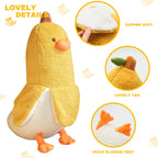 Peach Cat Banana Duck Plush Toy Cute Plushie Hugging Plush Pillow Duck Stuffed Animal For Girls And Boys Yellow 27.5'