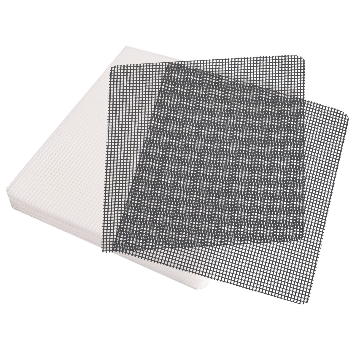 Gregich 50 Packs 4 Inch Flower Pot Hole Mesh Pad, Plastic Mesh Screen Bonsai Pot Bottom Drainage Hole Grid Mat Mesh, Plant Succu