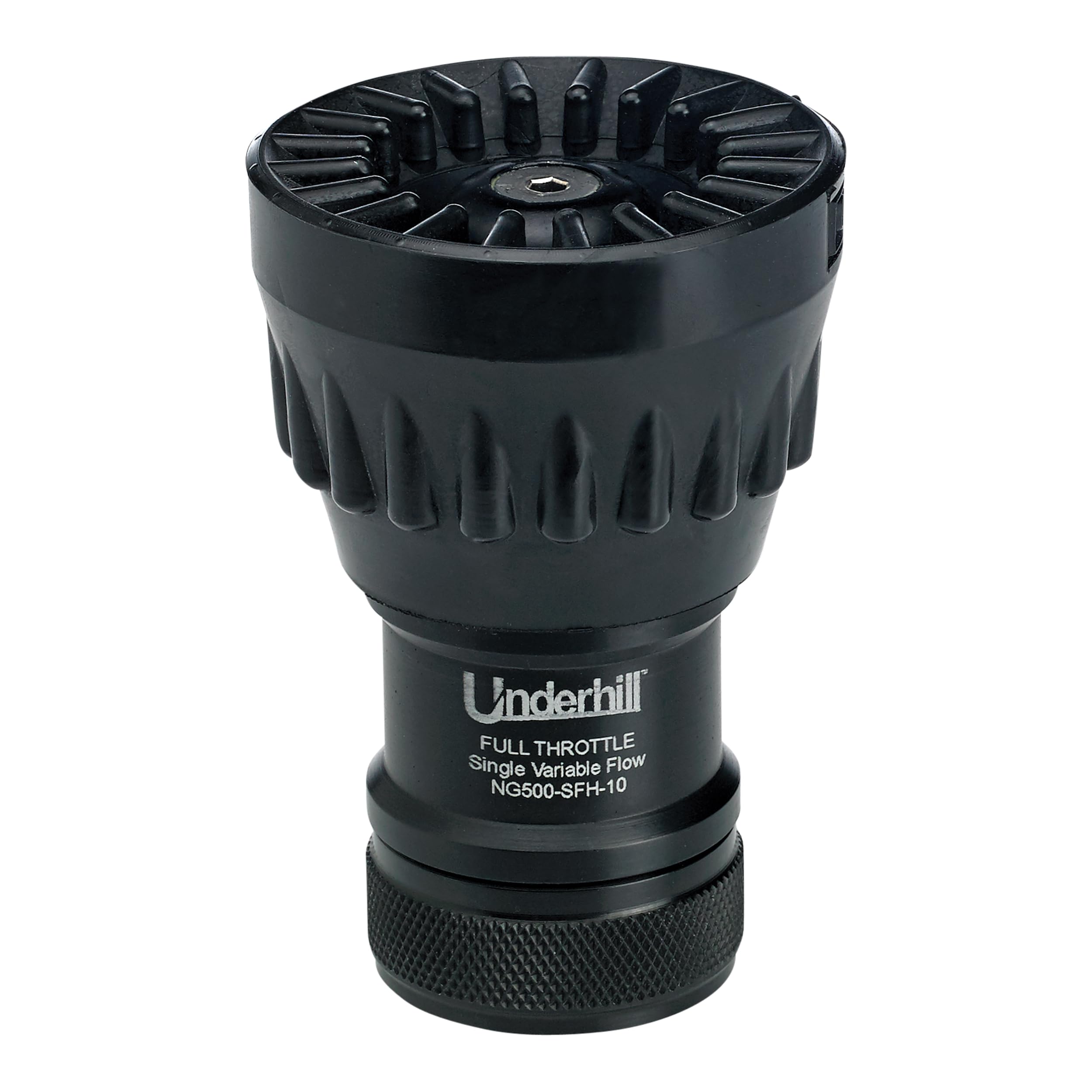 Underhill Garden Water Hose Nozzle Sprayer Jet Attachment, Heavy-Duty Metal And Rubber, Adjustable, Magnum Ultramax Premium Plus