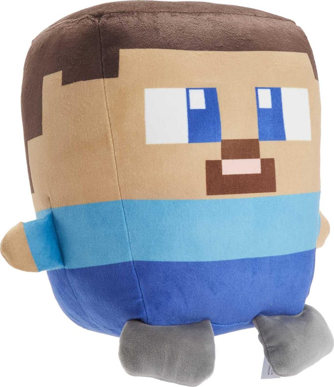 Mattel Minecraft Cuutopia 10-In Steve Plush Character, Soft Rounded Pillow Doll, Video Game-Inspired Collectible Toy Gift For Ag